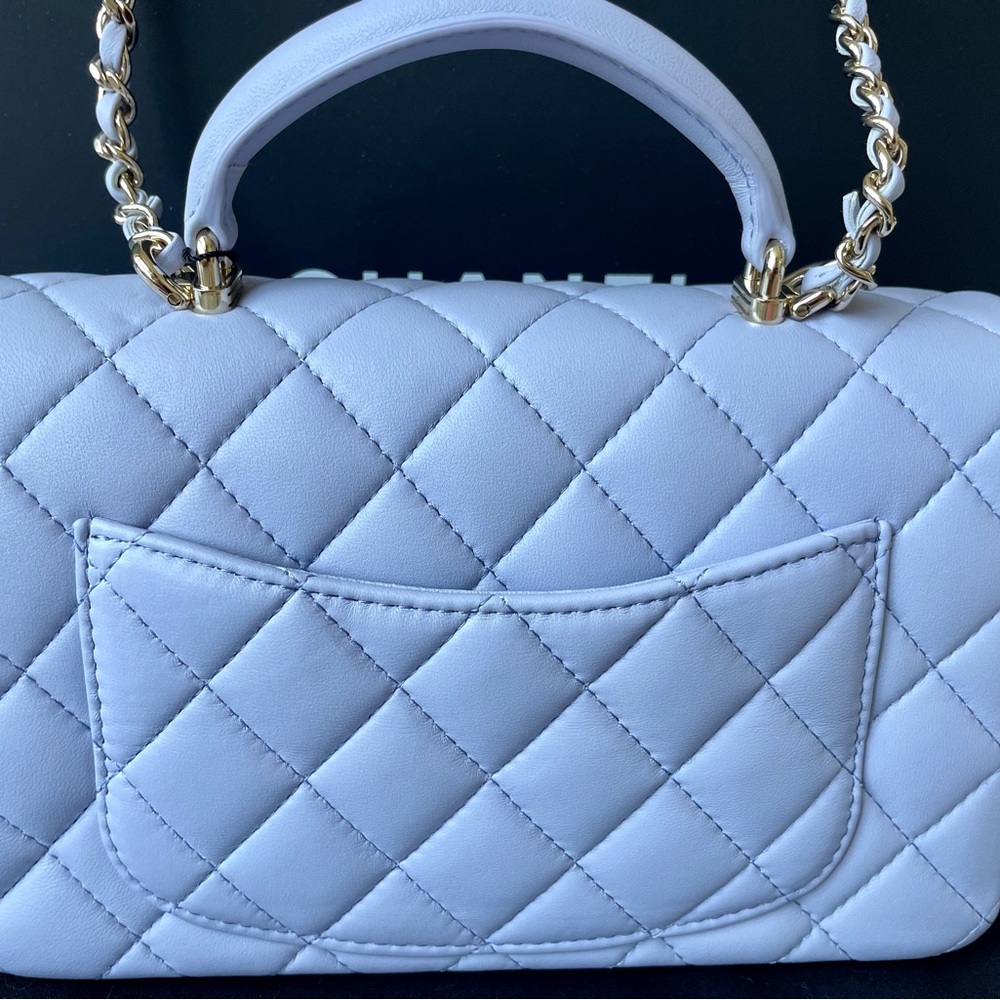 Chanel Mini Flap with top handle. - Picture 6 of 16